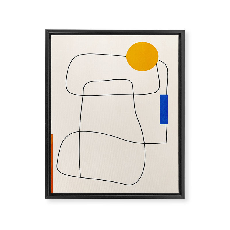 Minimal Geometric Shapes 67 Framed Canvas Print Gallery Image 6