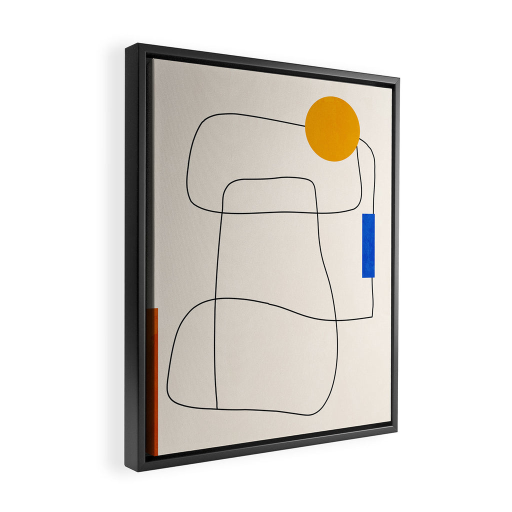 Minimal Geometric Shapes 67 Framed Canvas Print Gallery Image 2