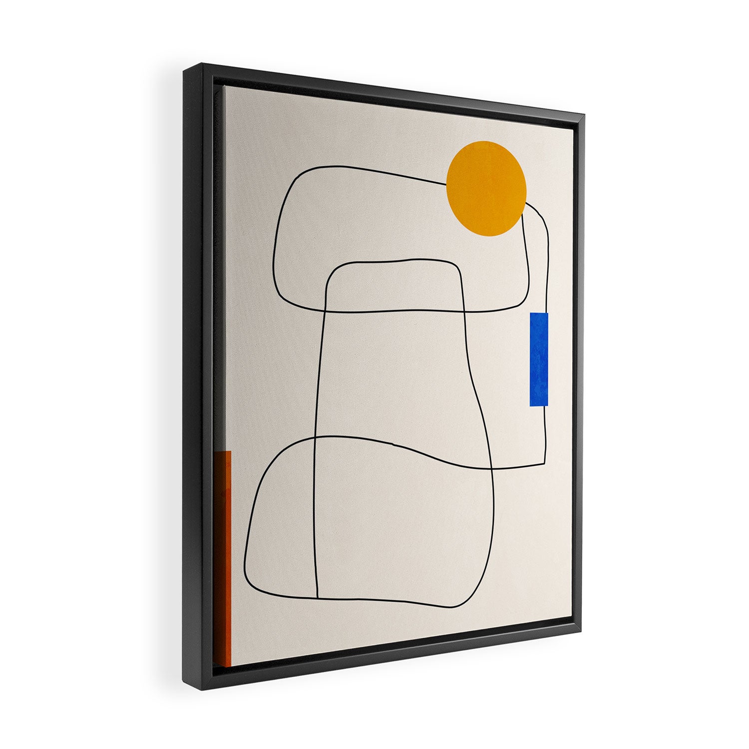 Minimal Geometric Shapes 67 Framed Canvas Print Gallery Image 2
