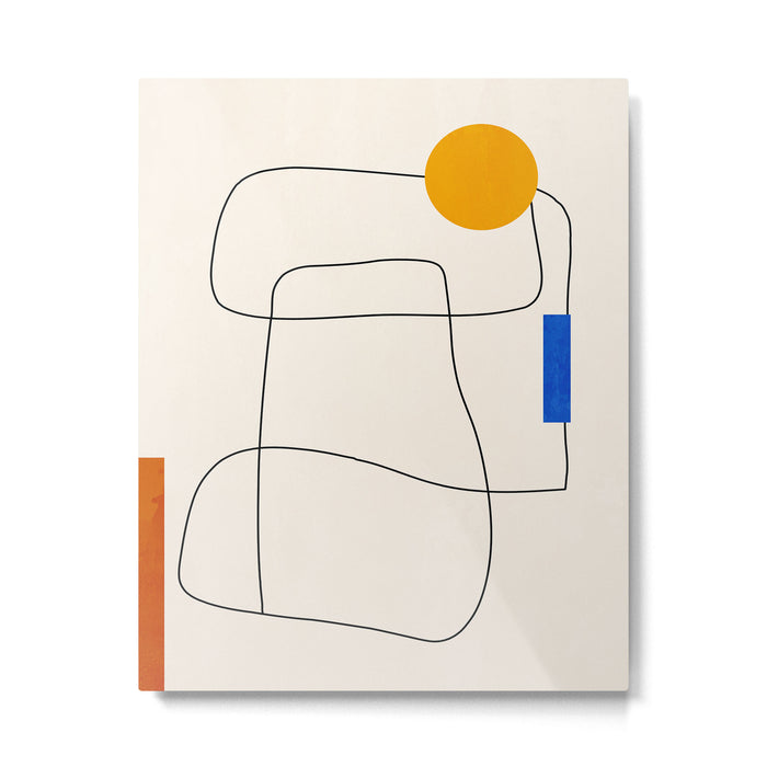 Minimal Geometric Shapes 67 Metal Print Gallery Image 1