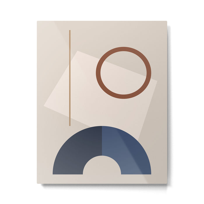 Minimal Geometric Shapes 72 Metal Print Gallery Image 1