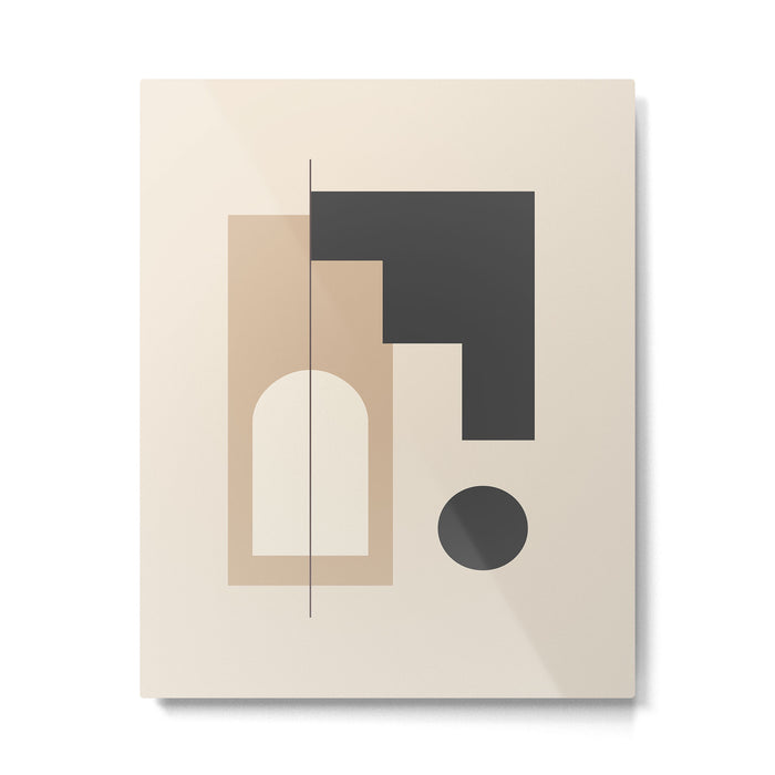 Minimal Geometric Shapes 76 Metal Print Gallery Image 1