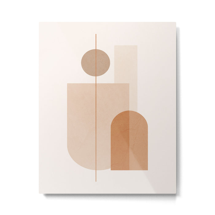 Minimal Geometric Shapes 9 Metal Print Gallery Image 1