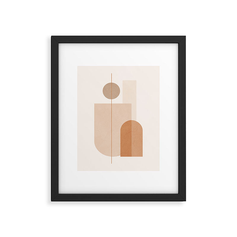 Minimal Geometric Shapes 9 Framed Art Print Gallery Image 5