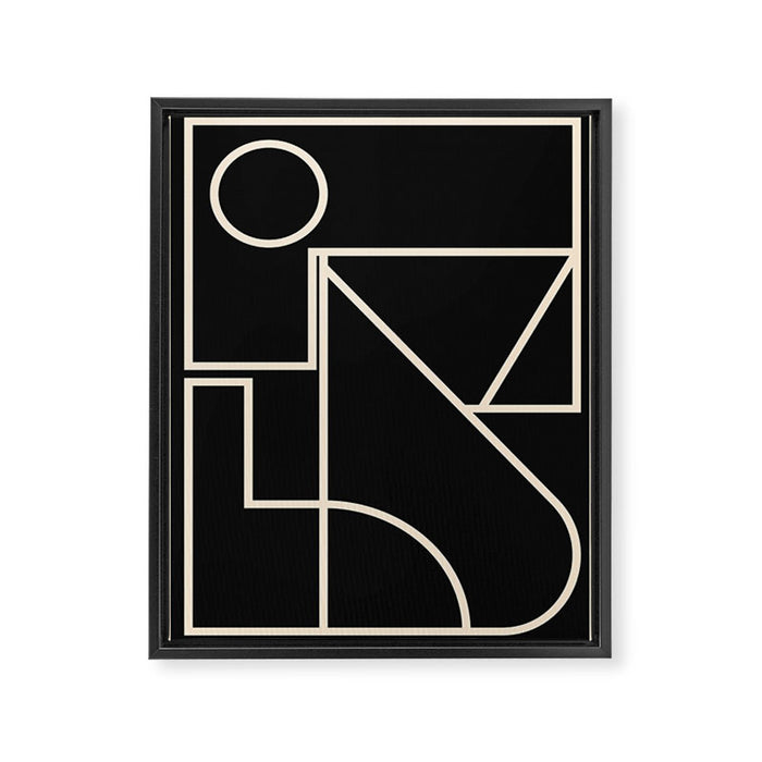 Minimalist 128 Framed Canvas Print Gallery Image 1