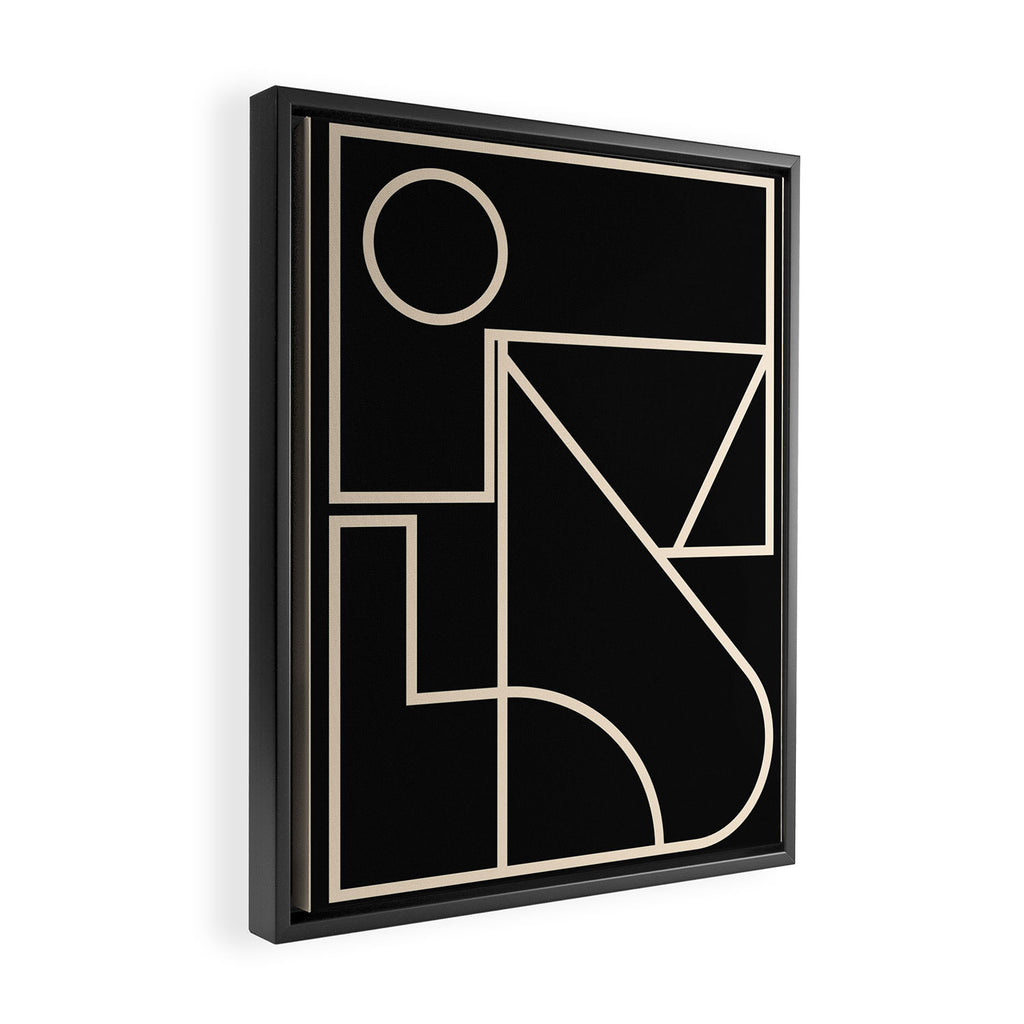 Minimalist 128 Framed Canvas Print Gallery Image 2