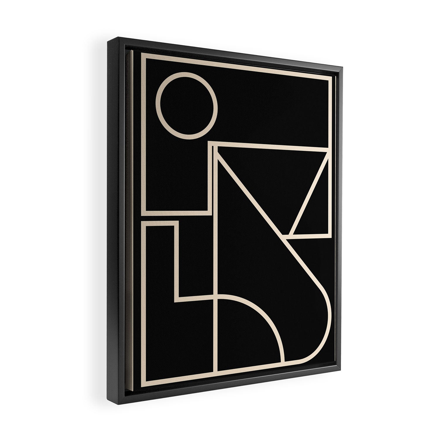 Minimalist 128 Framed Canvas Print Gallery Image 2