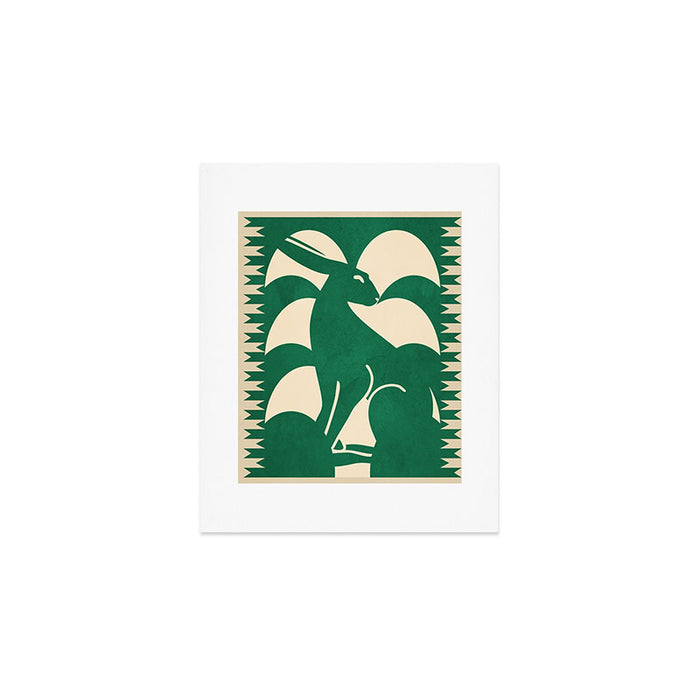 Minimalist Rabbit 2 Art Print Gallery Image 1