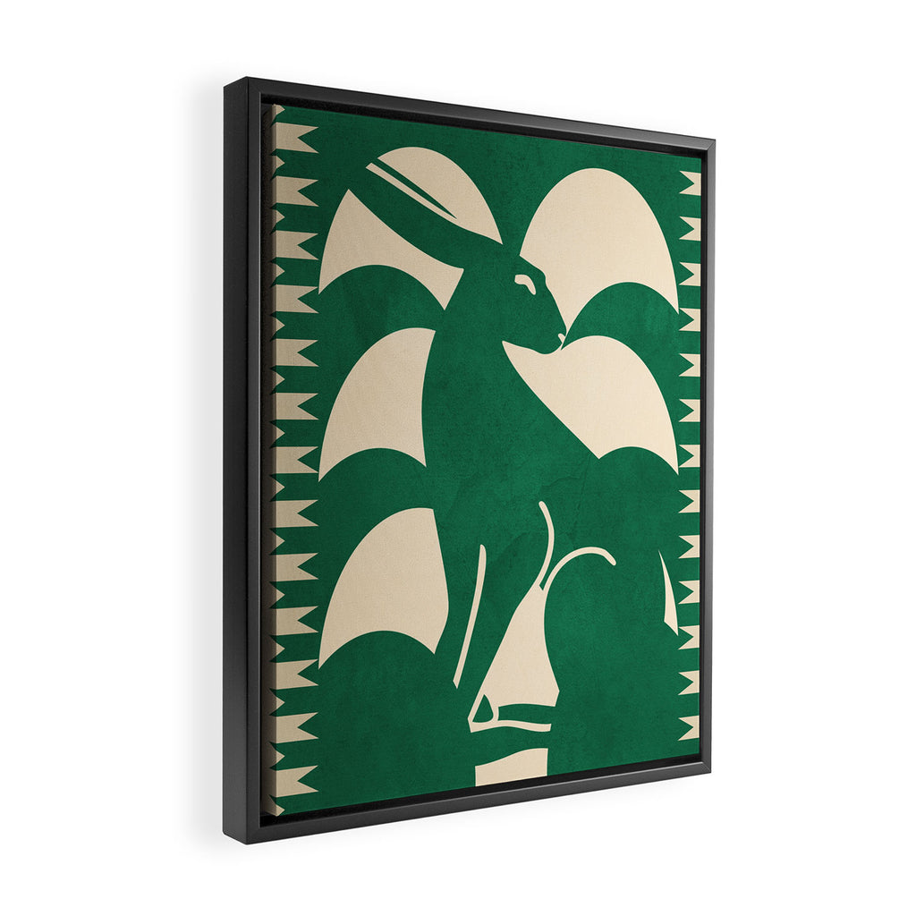 Minimalist Rabbit 2 Framed Canvas Print Gallery Image 2