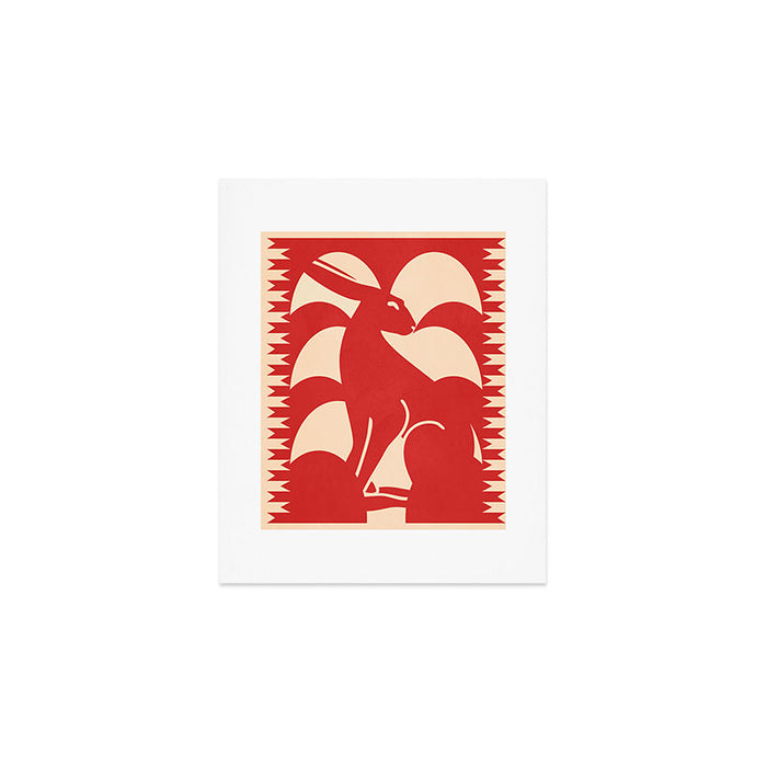 Minimalist Rabbit 4 Art Print Gallery Image 1