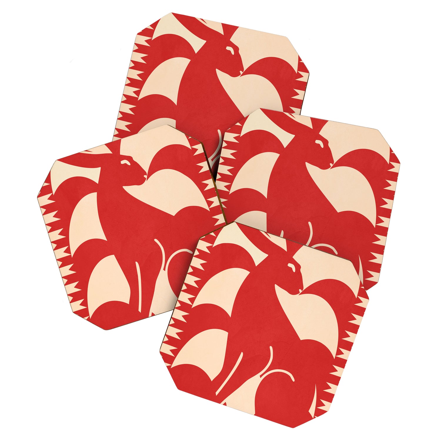 Minimalist Rabbit 4 Coaster Gallery Image 1