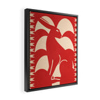 Minimalist Rabbit 4 Framed Canvas Print Gallery Image 2