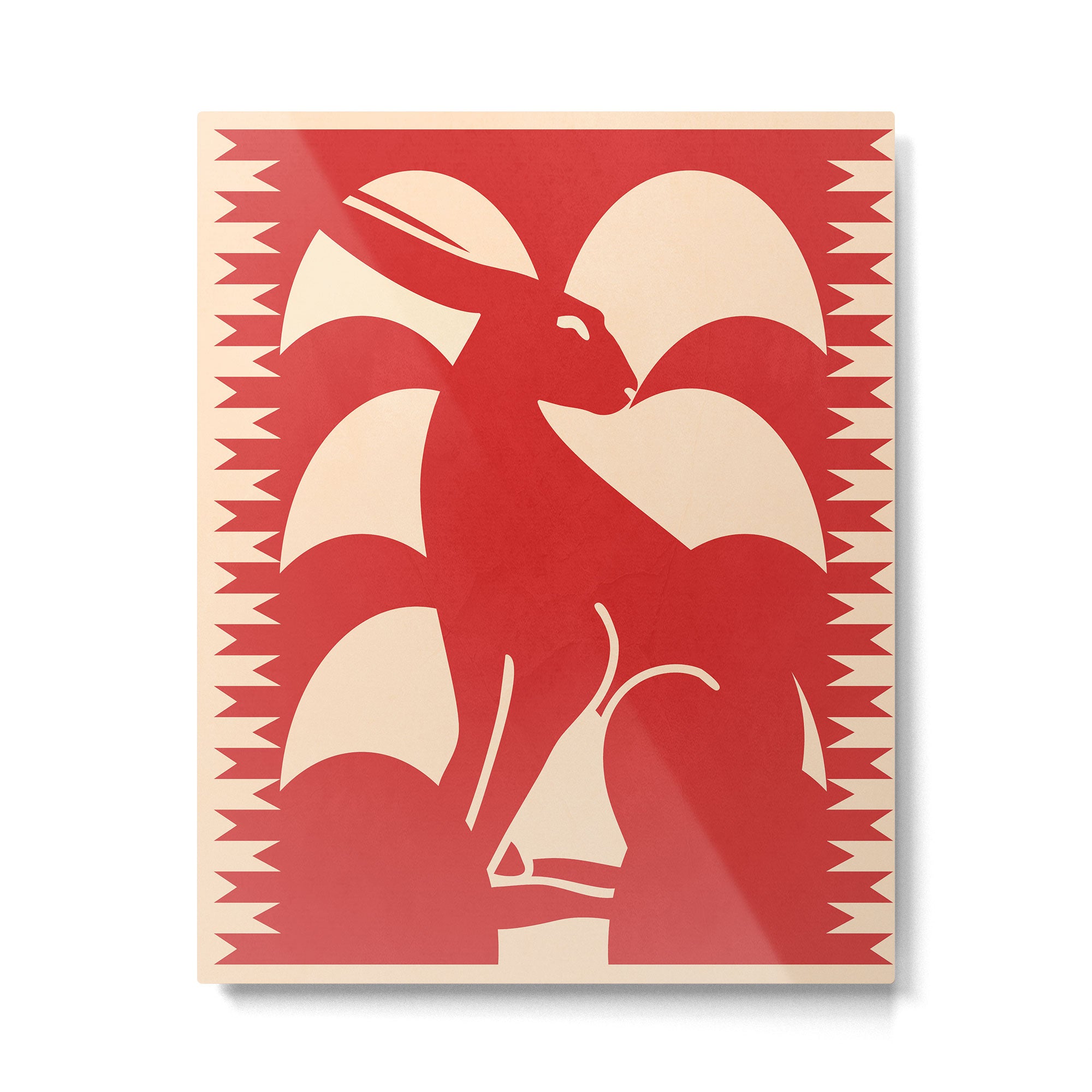 Minimalist Rabbit 4 Metal Print Gallery Image 4