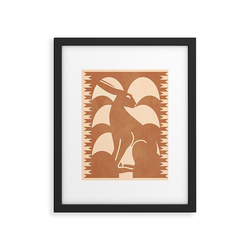 Minimalist Rabbit 5 Framed Art Print Gallery Image 5