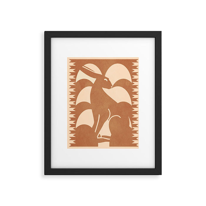 Minimalist Rabbit 5 Framed Art Print Gallery Image 1
