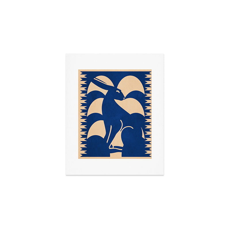 Minimalist Rabbit 6 Art Print Gallery Image 1