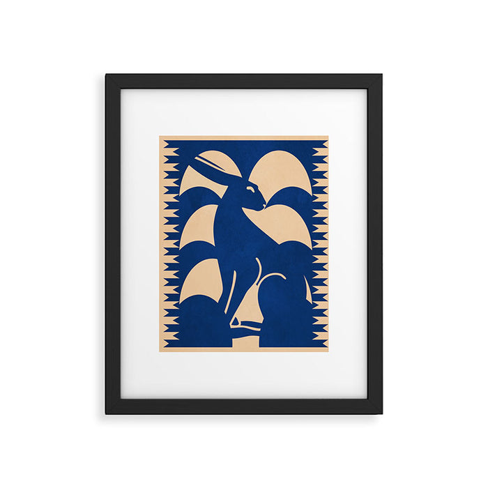 Minimalist Rabbit 6 Framed Art Print Gallery Image 1