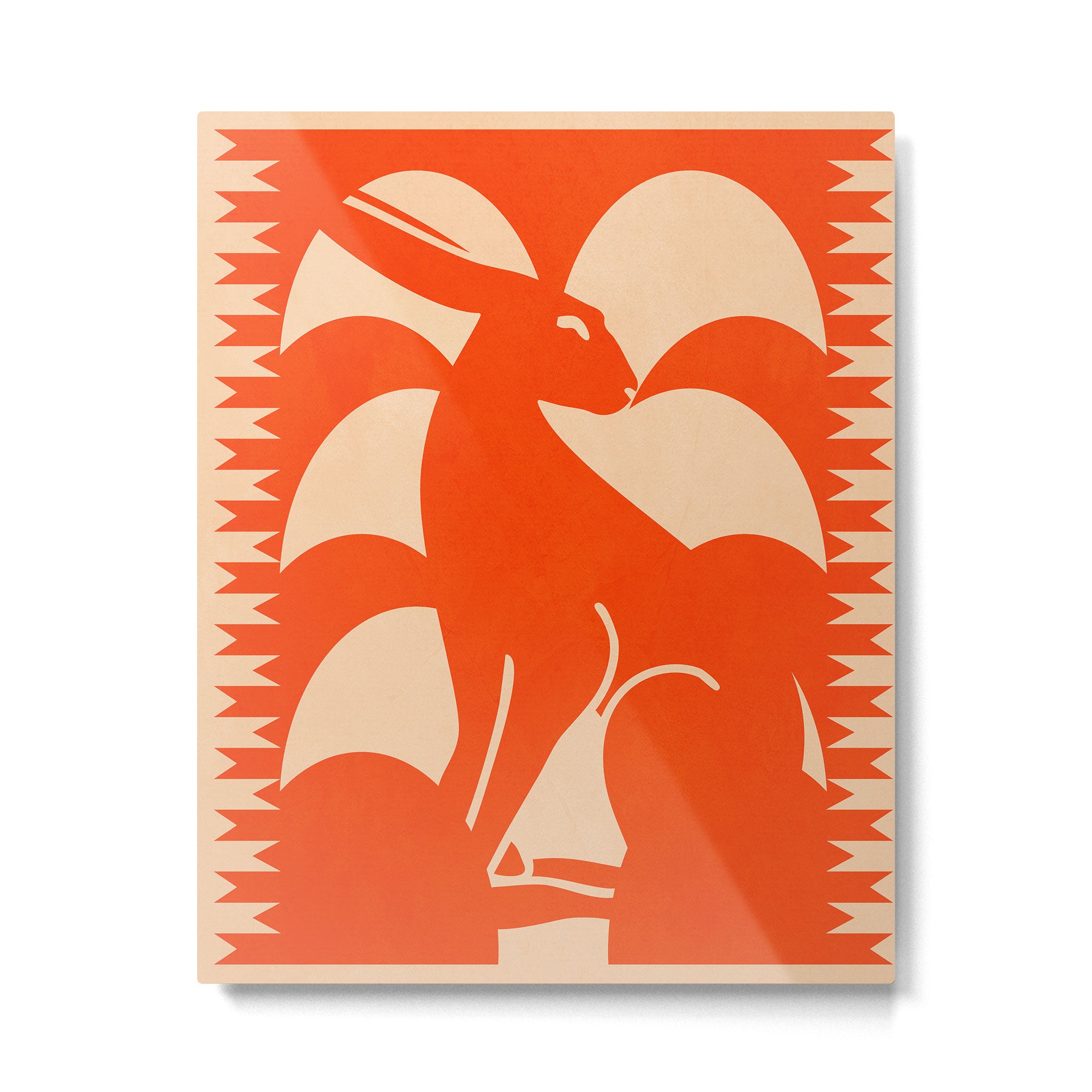 Minimalist Rabbit 7 Metal Print Gallery Image 4
