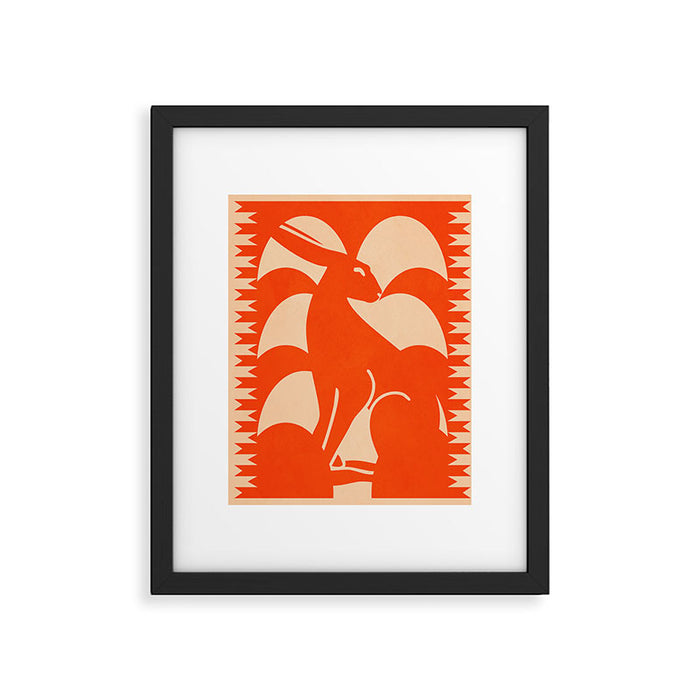 Minimalist Rabbit 7 Framed Art Print Gallery Image 1