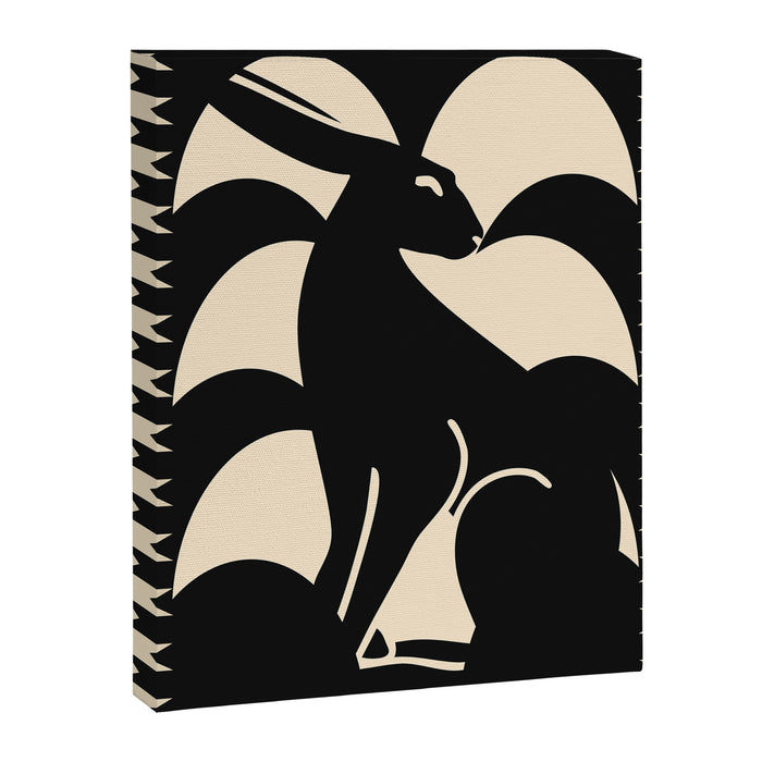 Minimalist Rabbit Canvas Print Gallery Image 1
