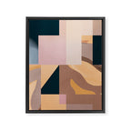 Modern Abstraction Mocha Mousse 2 Framed Canvas Print Gallery Image 6