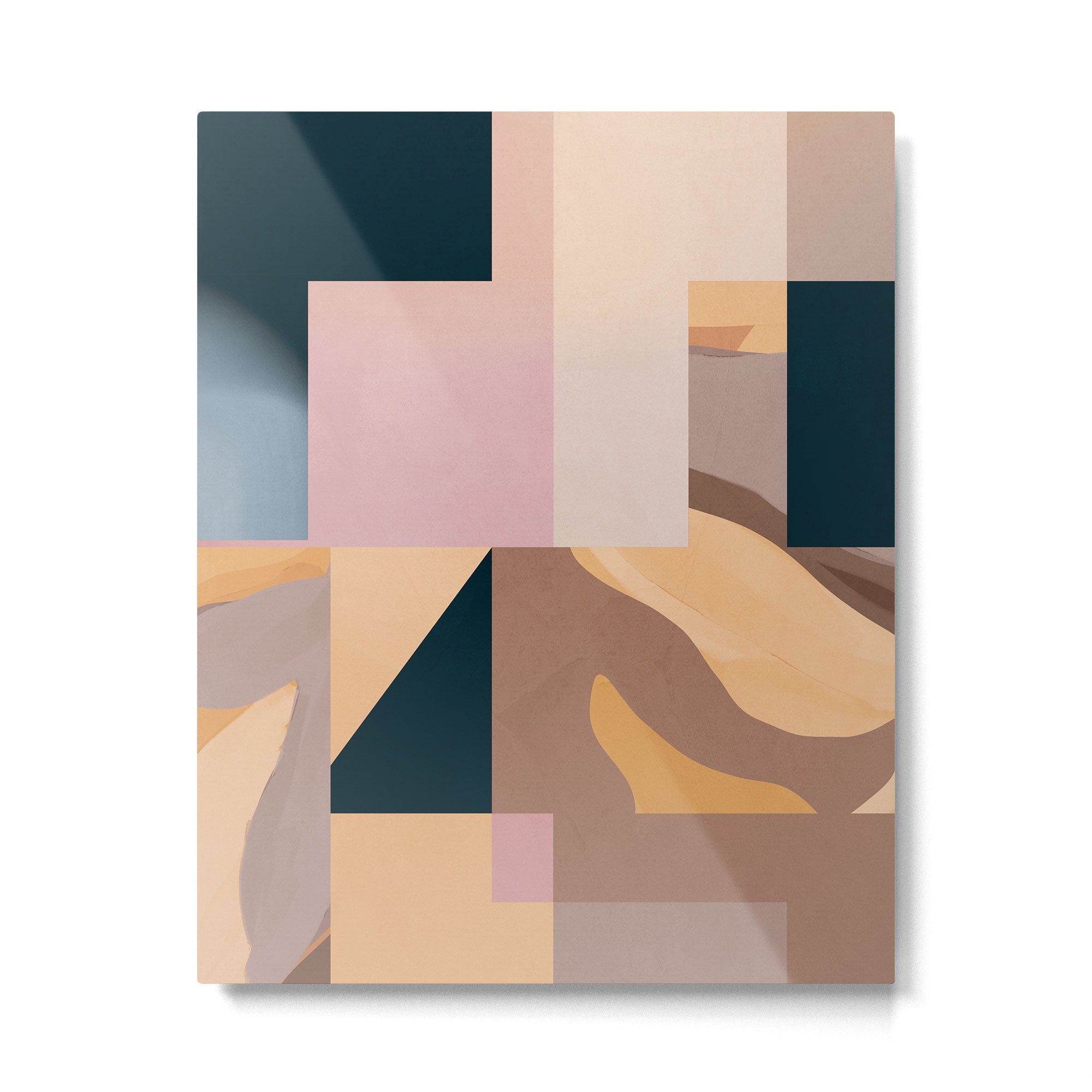 Modern Abstraction Mocha Mousse 2 Metal Print Gallery Image 4
