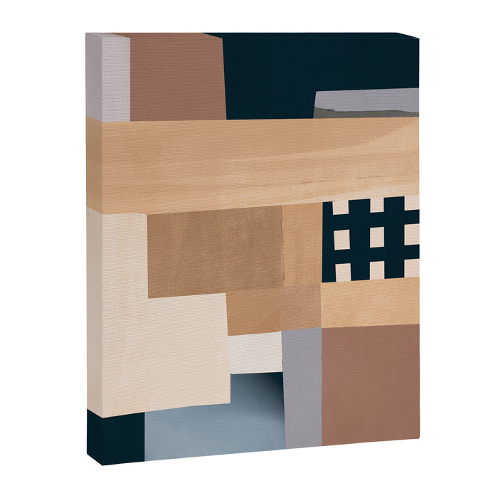 Modern Abstraction Mocha Mousse 3 Canvas Print Gallery Image 1