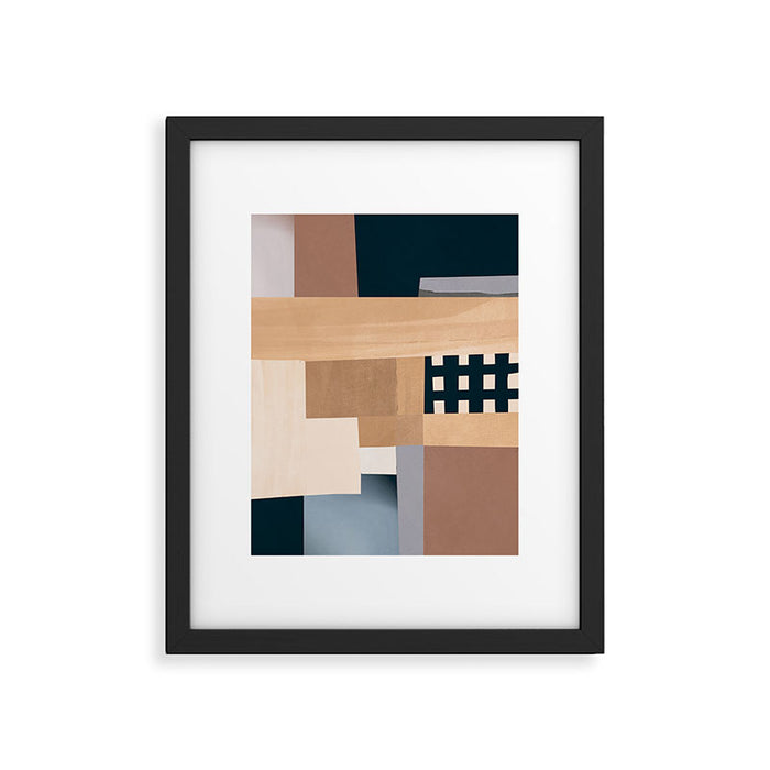 Modern Abstraction Mocha Mousse 3 Framed Art Print Gallery Image 1