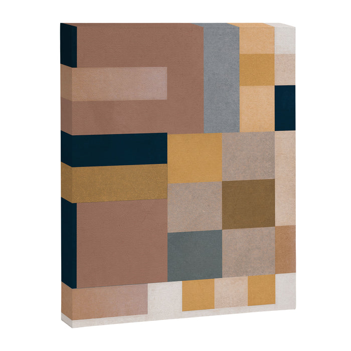Modern Abstraction Mocha Mousse 4 Canvas Print Gallery Image 1