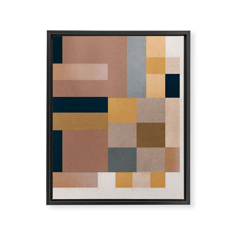 Modern Abstraction Mocha Mousse 4 Framed Canvas Print Gallery Image 6