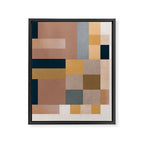Modern Abstraction Mocha Mousse 4 Framed Canvas Print Gallery Image 6