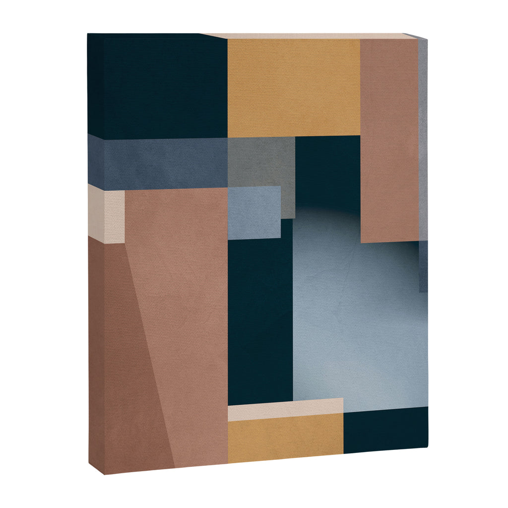 Modern Abstraction Mocha Mousse 5 Canvas Print Gallery Image 6