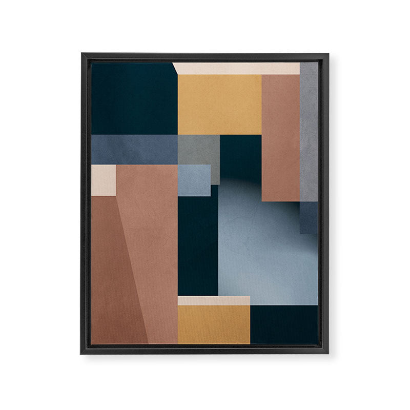 Modern Abstraction Mocha Mousse 5 Framed Canvas Print Gallery Image 6