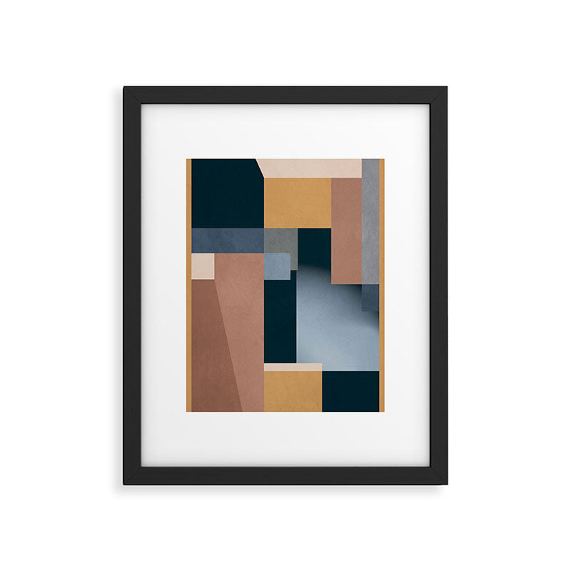 Modern Abstraction Mocha Mousse 5 Framed Art Print Gallery Image 5