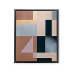 Modern Abstraction  Mocha Mousse Framed Canvas Print Gallery Image 6