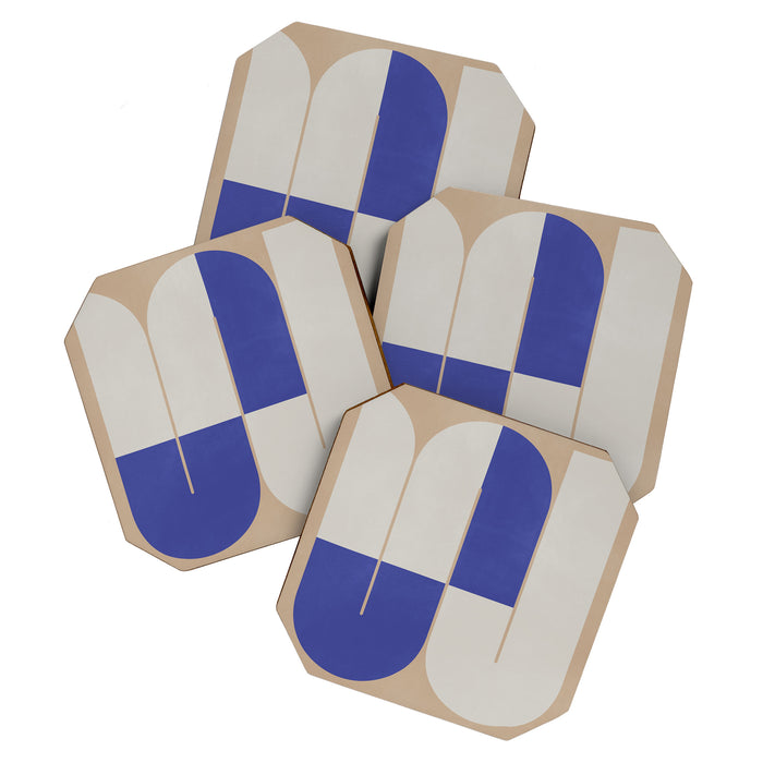 Modern geometric shapes 16 Coaster Gallery Image 1