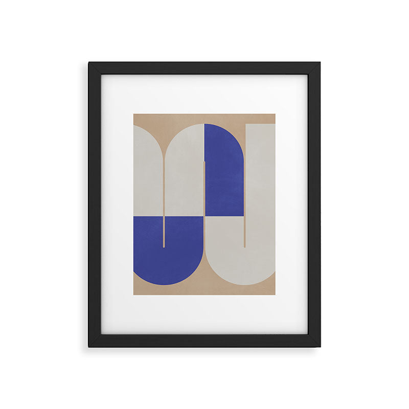 Modern geometric shapes 16 Framed Art Print Gallery Image 6