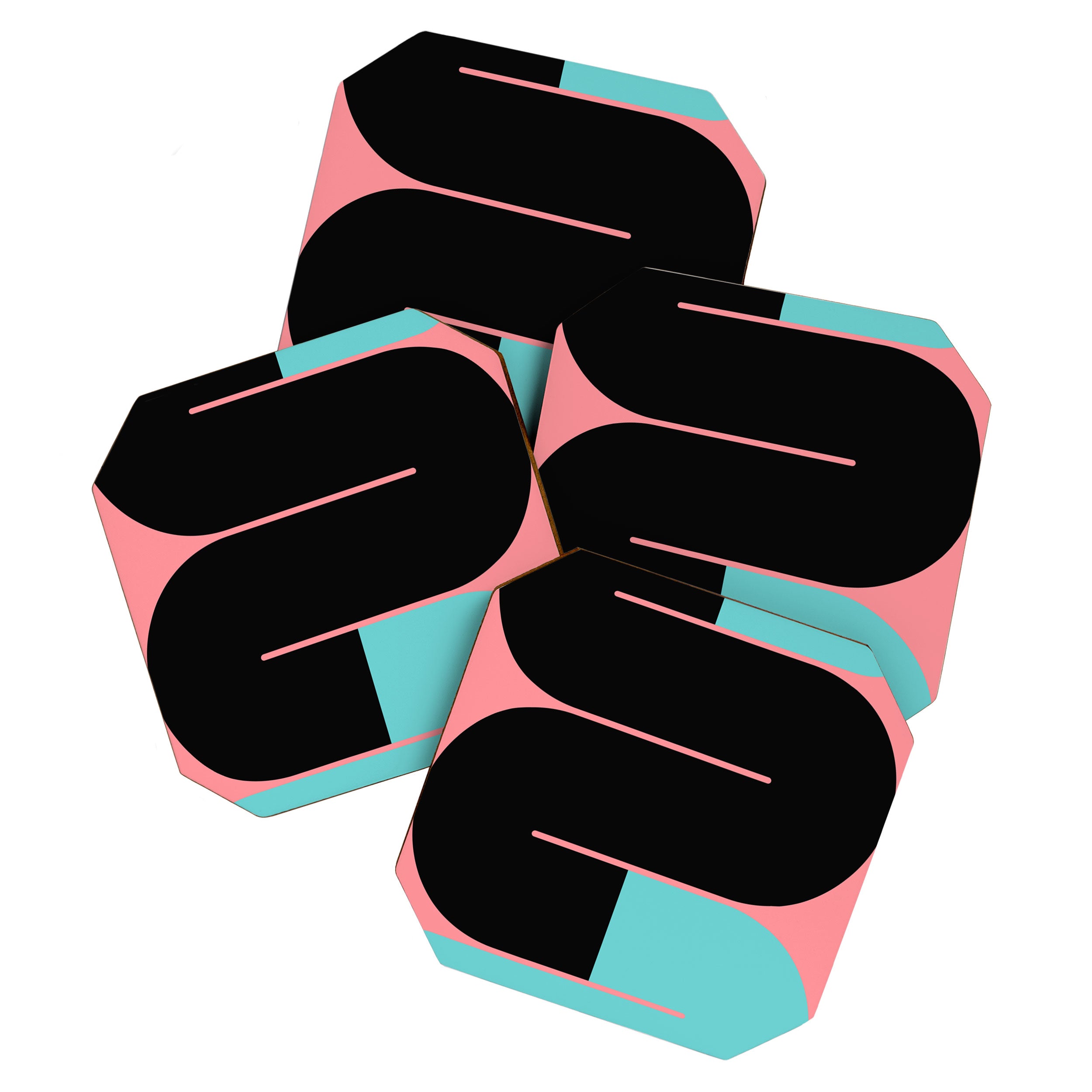 Modern geometric shapes 17 Coaster Gallery Image 1