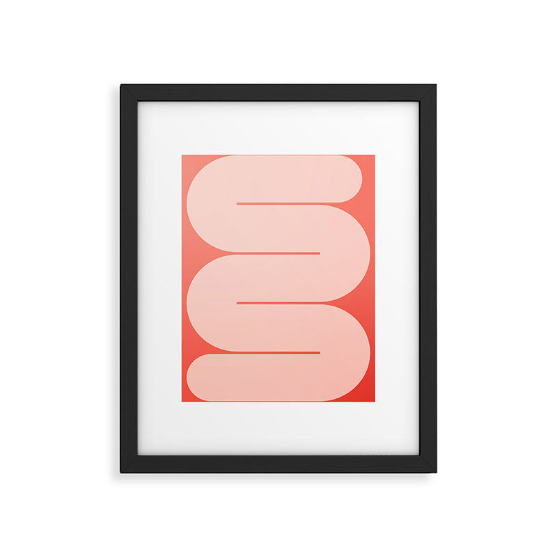 Modern geometric shapes 27 Framed Art Print Gallery Image 5
