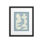 Modern geometric shapes 32 Framed Art Print Gallery Image 5