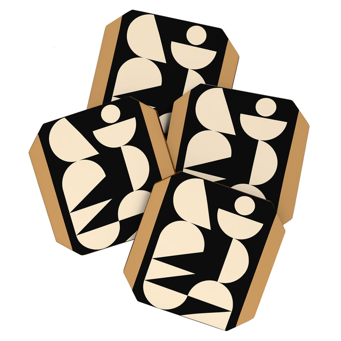 Modern geometric shapes 45 Coaster Gallery Image 1