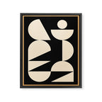 Modern geometric shapes 45 Framed Canvas Print Gallery Image 6
