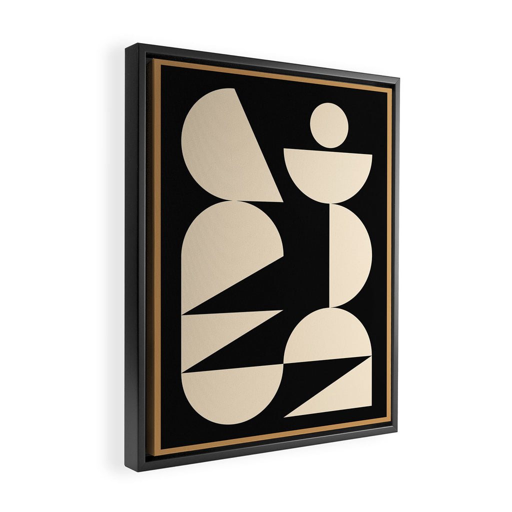 Modern geometric shapes 45 Framed Canvas Print Gallery Image 2