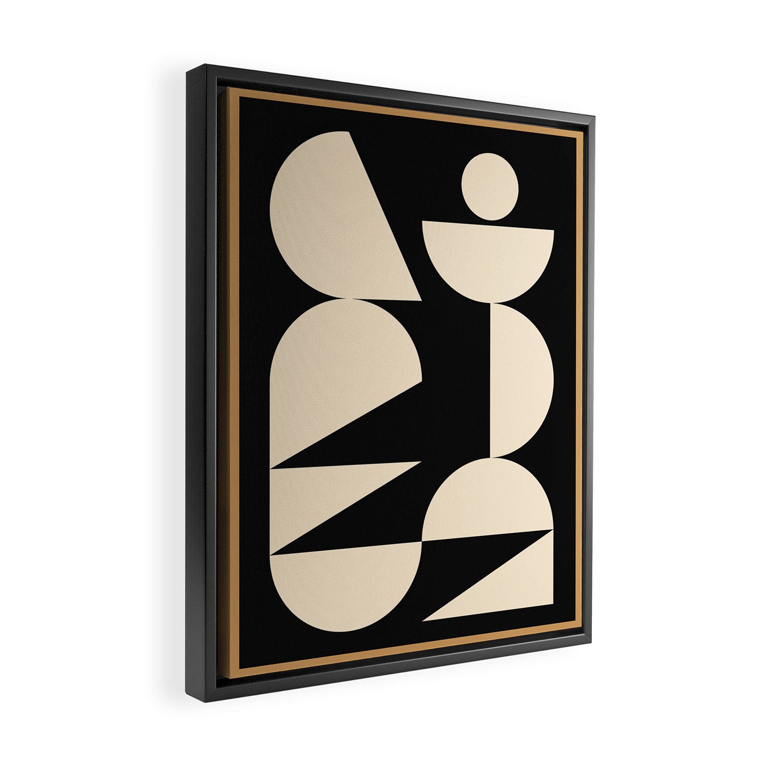 Modern geometric shapes 45 Framed Canvas Print Gallery Image 2