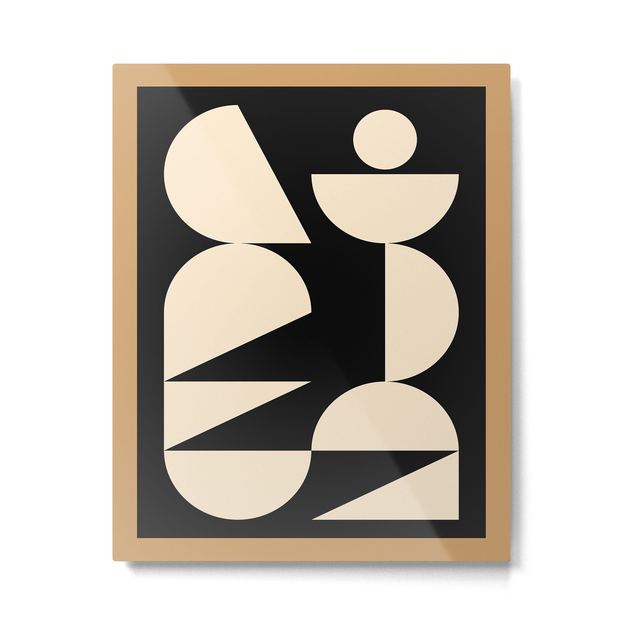 Modern geometric shapes 45 Metal Print Gallery Image 4