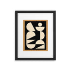 Modern geometric shapes 45 Framed Art Print Gallery Image 5