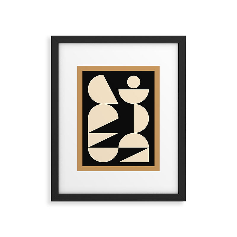 Modern geometric shapes 45 Framed Art Print Gallery Image 5