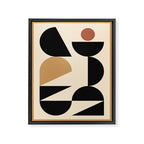 Modern geometric shapes 46 Framed Canvas Print Gallery Image 6