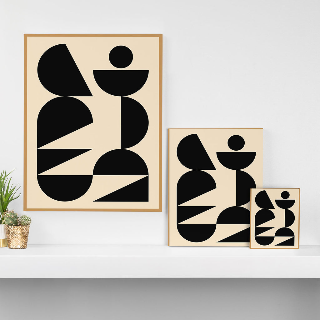 Modern geometric shapes 47 Canvas Print Gallery Image 3