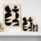 Modern geometric shapes 47 Canvas Print Gallery Image 3
